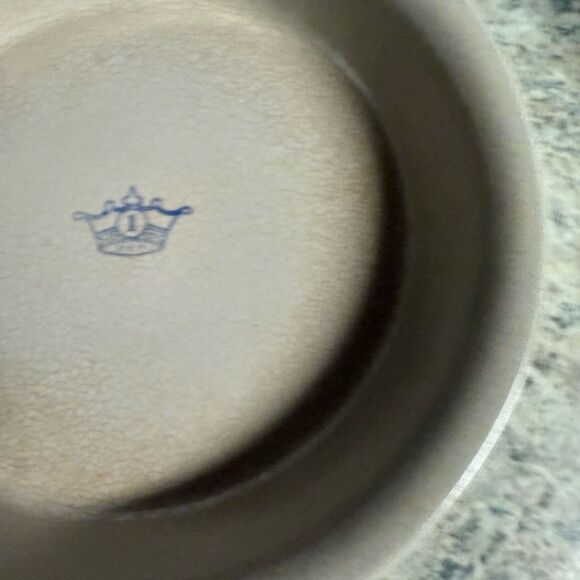 Vintage Blue Crown Robinson Ransbottom Pottery USA Pie Plate Stoneware - Picture 4 of 6